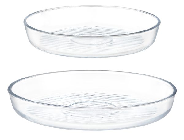 NOVARA Комплект кръгли стъклени тави за фурна от 2 части - Madame Coco