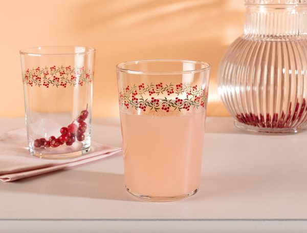 Pierretta-Cherry Bloom комплект чаши за безалкохолни напитки от 4 части 510 ml - Madame Coco