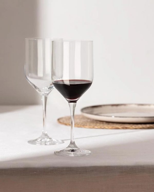 Комплект от 4 кристални чаши за вино Rachel - 330 мл - Madame Coco